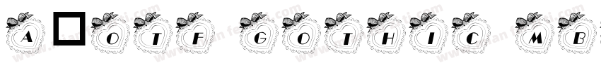 A-OTF Gothic MB101 Pro U字体转换